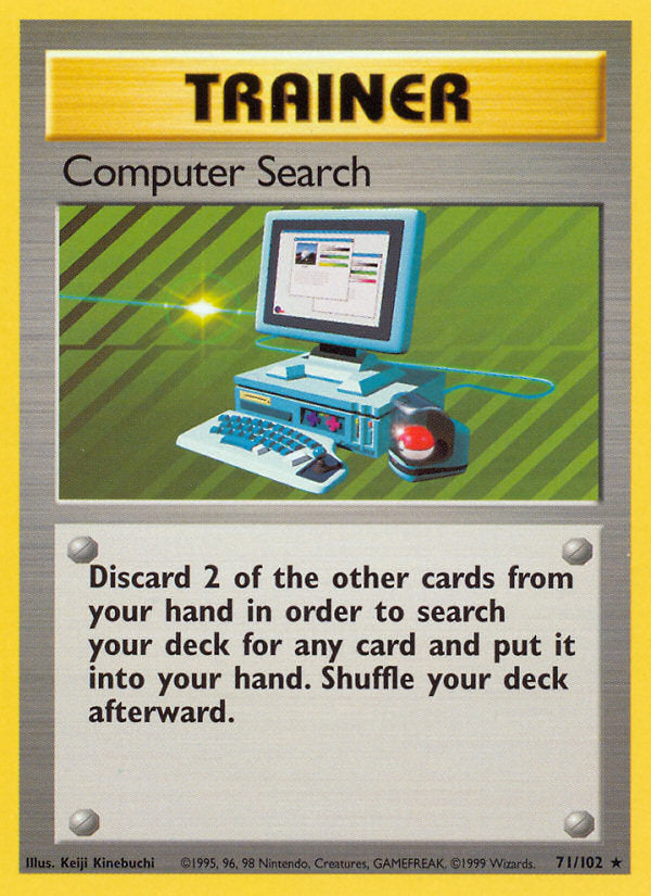 Base set Computer search #71/102 unlimited